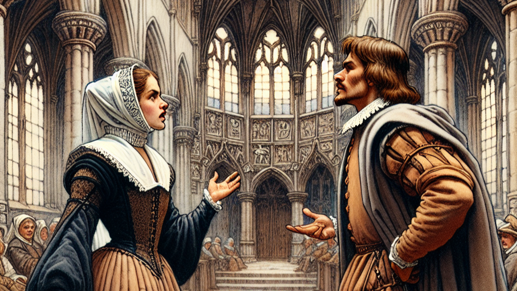 Woman arguing with man