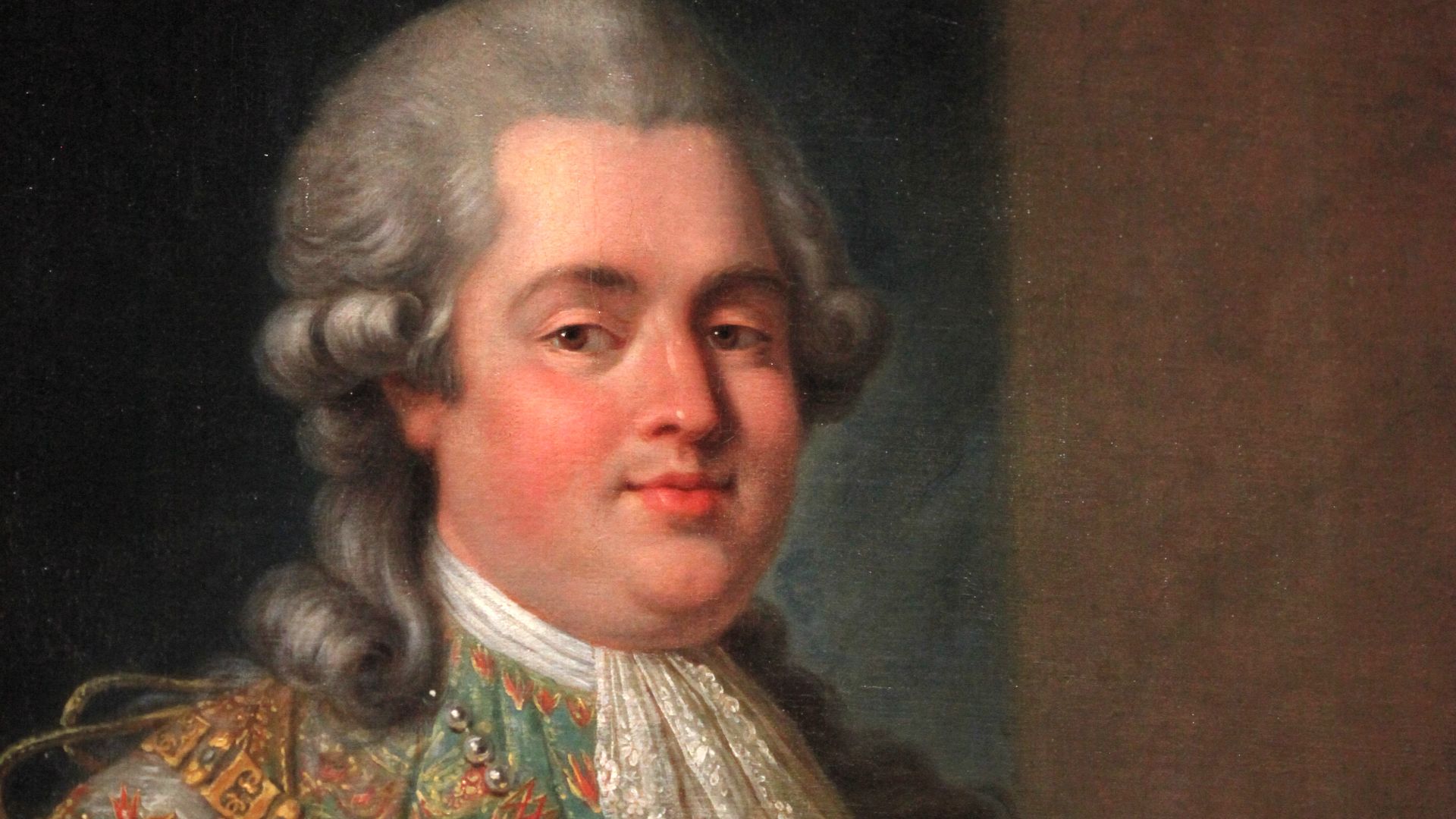 File:1788 portrait of Louis Stanislas Xavier of France, Count of Provence in the robes of the Order of the Holy Spirit by Callet (Château de Vizille).jpg