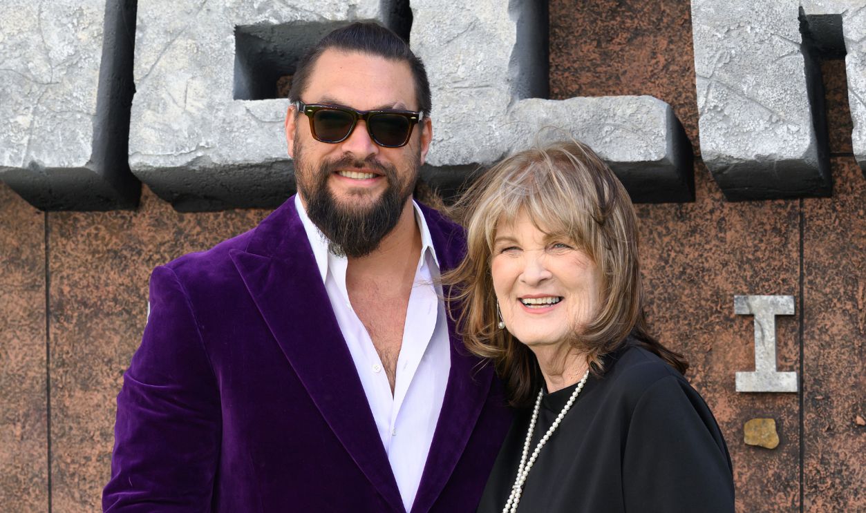Jason Mamoa and his mother, Coni Momoa, attend the World Premiere of