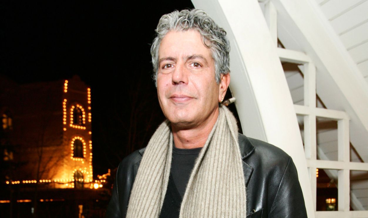 Anthony Bourdain of the Travel Channel's "No Reservations" at the Zoom in Park City, Utah (Photo by Jason Squires/WireImage)