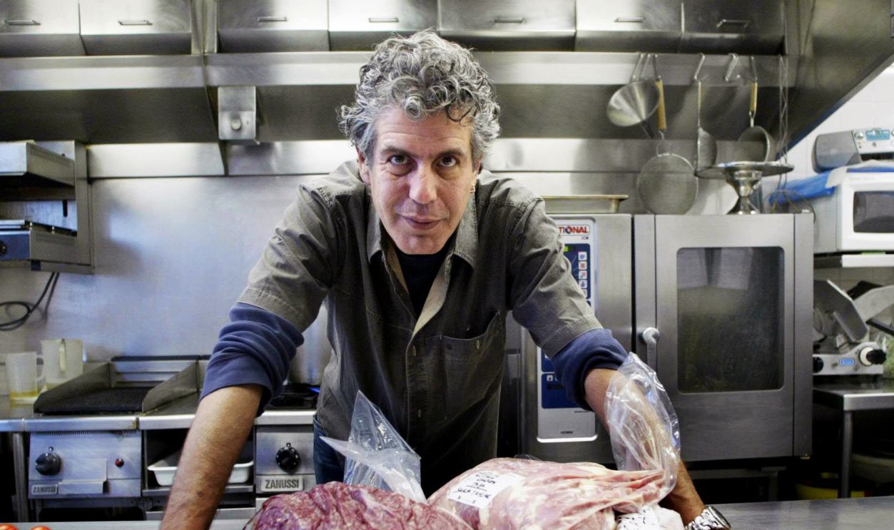 (AUSTRALIA OUT) Chef Anthony Bourdain from New York in Sydney, 17 March 2005. SHD Picture by JACKY GHOSSEIN