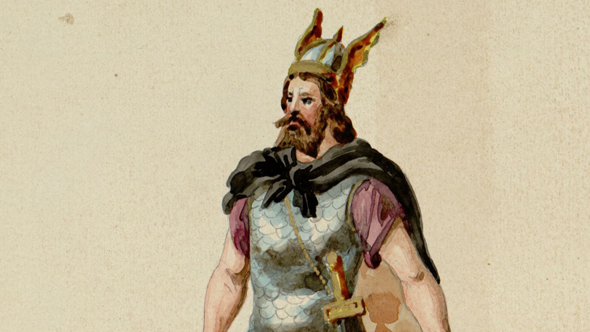 File:Attila (basso), figurino di Pietro Rovaglia per Attila (1846) - Archivio Storico Ricordi ICON001476.jpg