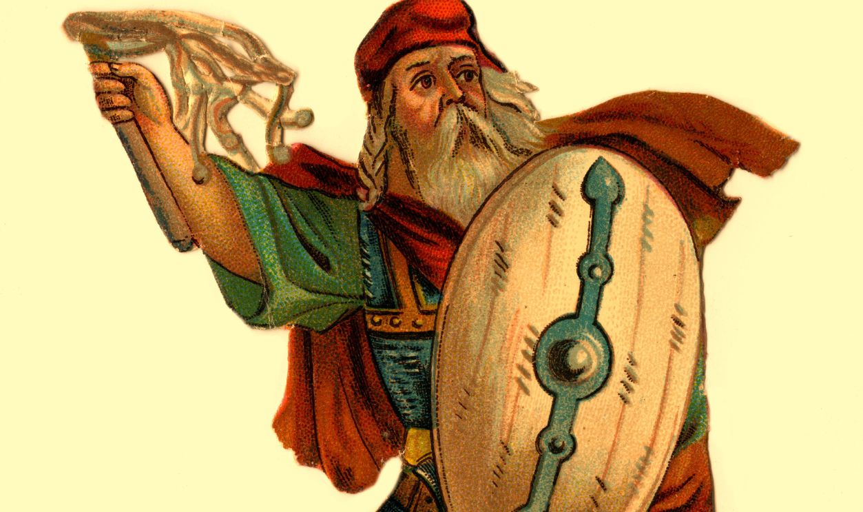 Portrait of Attila the Hun (c.406-453 . Chromolithography. �� Stefano Bianchetti/CORBIS