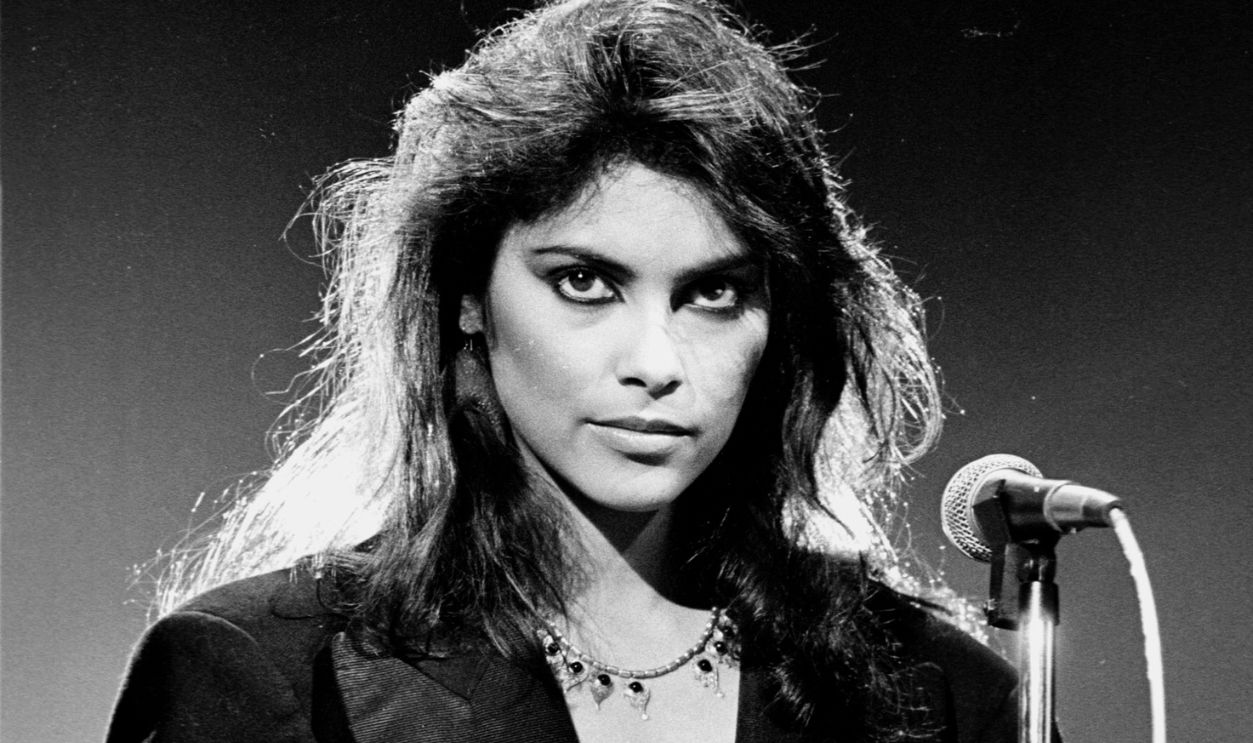 Vanity now known as Denise Matthews performs with the group Vanity 6 on the TV Show