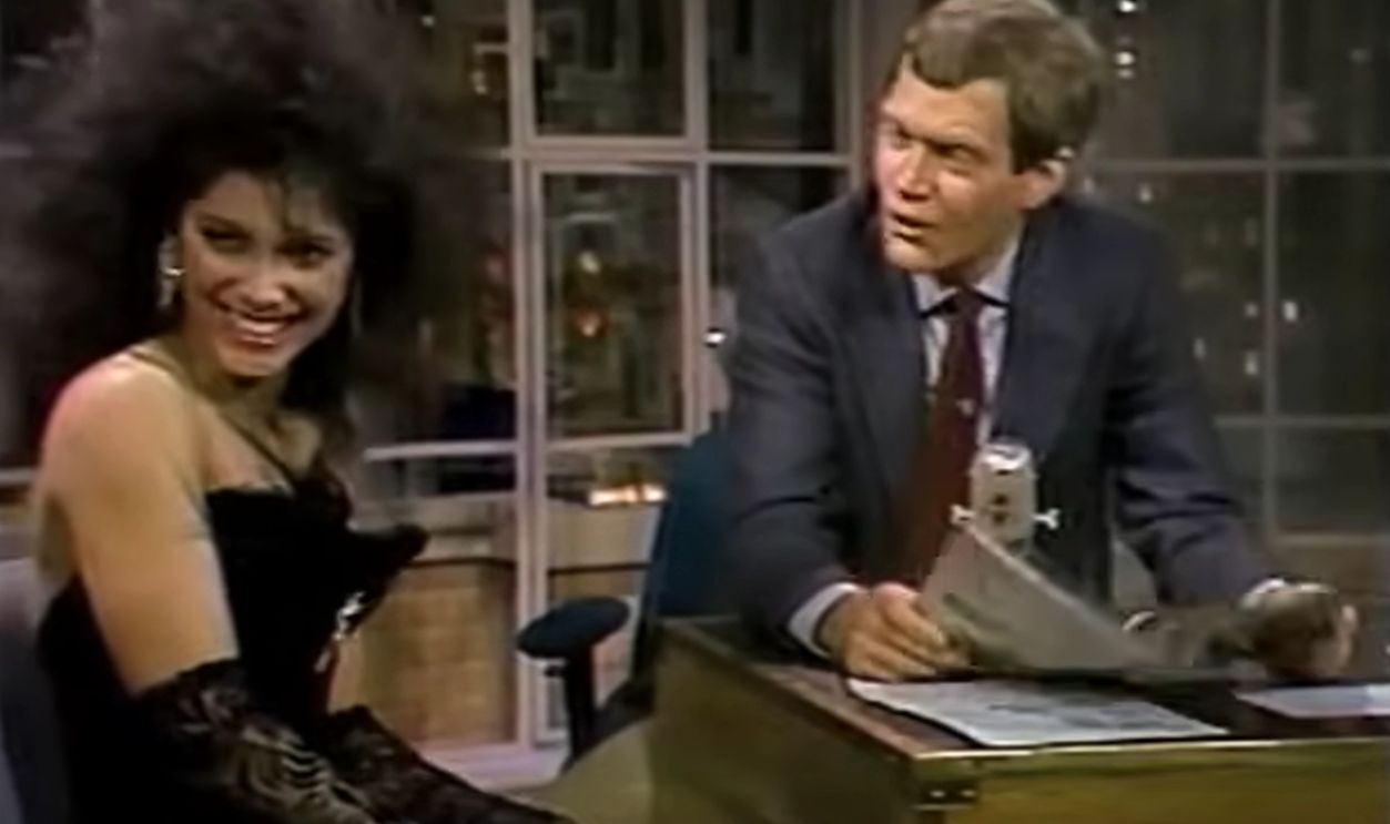 Vanity and  David Letterman