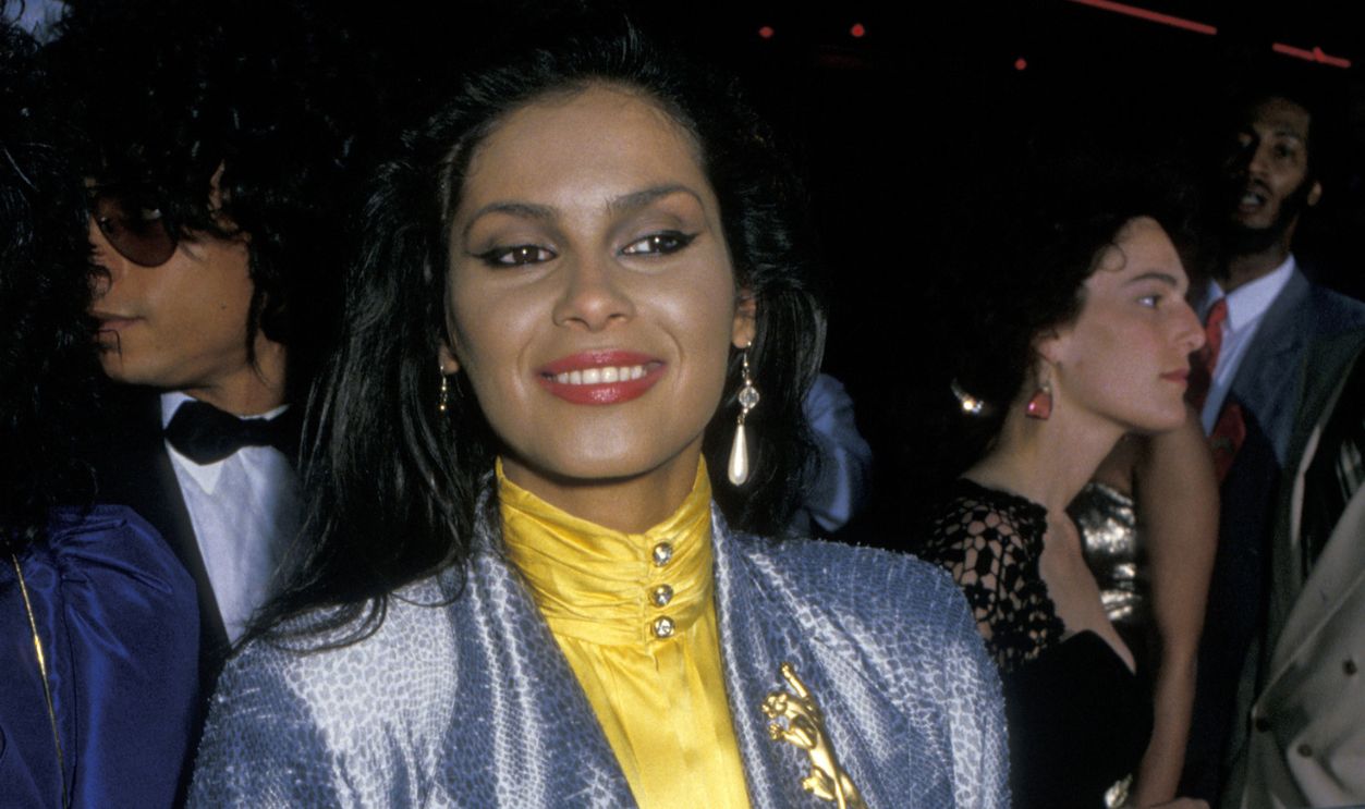 Singer Vanity attends the premiere of 