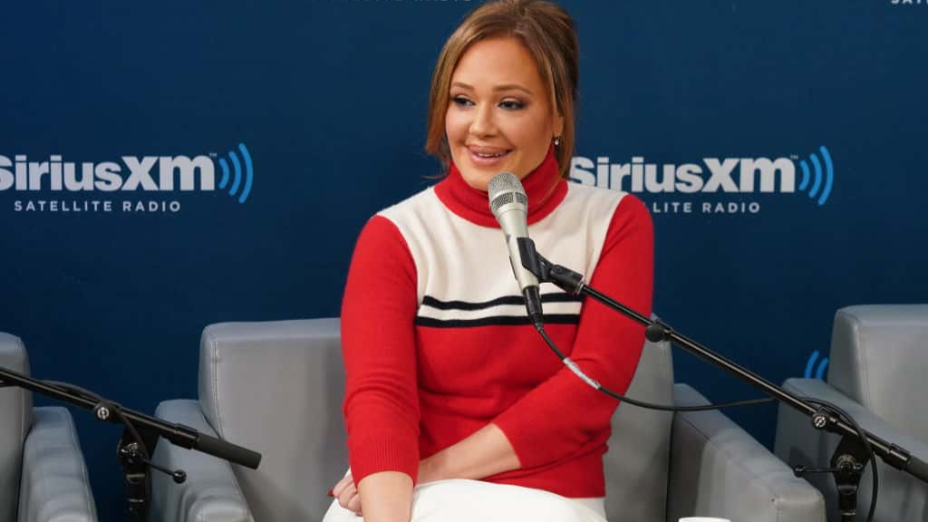 NEW YORK, NY - DECEMBER 12: Leah Remini takes part in SiriusXM's Town Hall with the cast of 'Second Act' hosted by Andy Cohen at SiriusXM Studios on December 12, 2018 in New York City. 