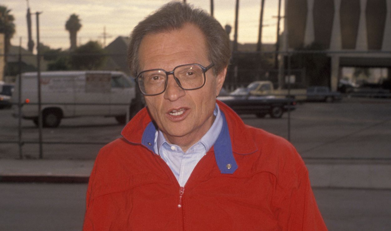Larry King during Larry King Sighted at CNN West Coast Headquarters - July 10, 1990 at CNN West Coast Headquarters in Hollywood, California, United States.