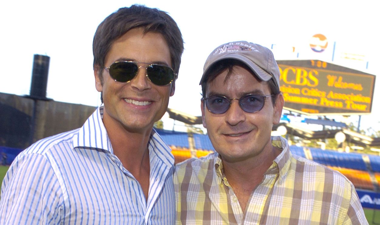 Charlie Sheen and Rob Lowe