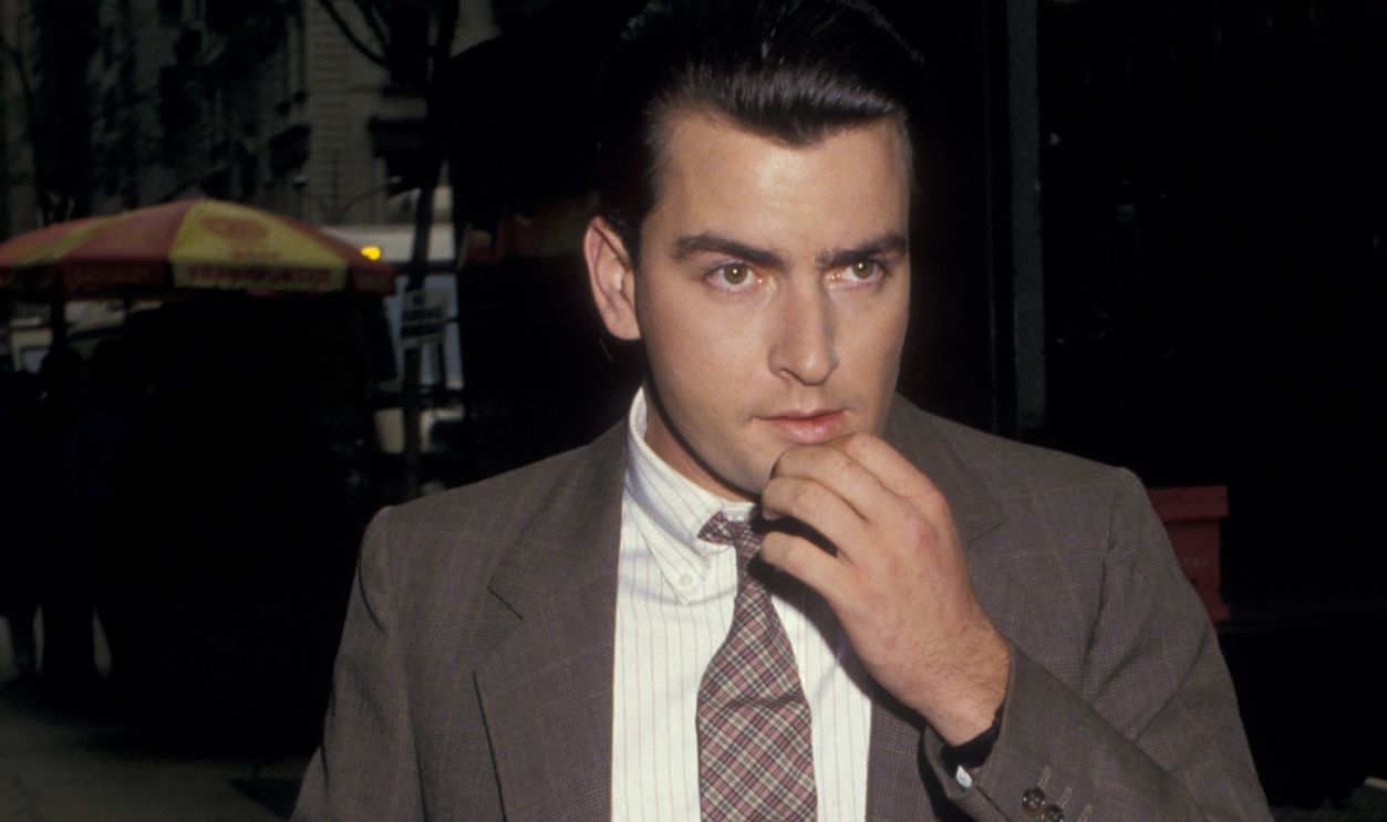 Actor Charlie Sheen sighted on location filming 