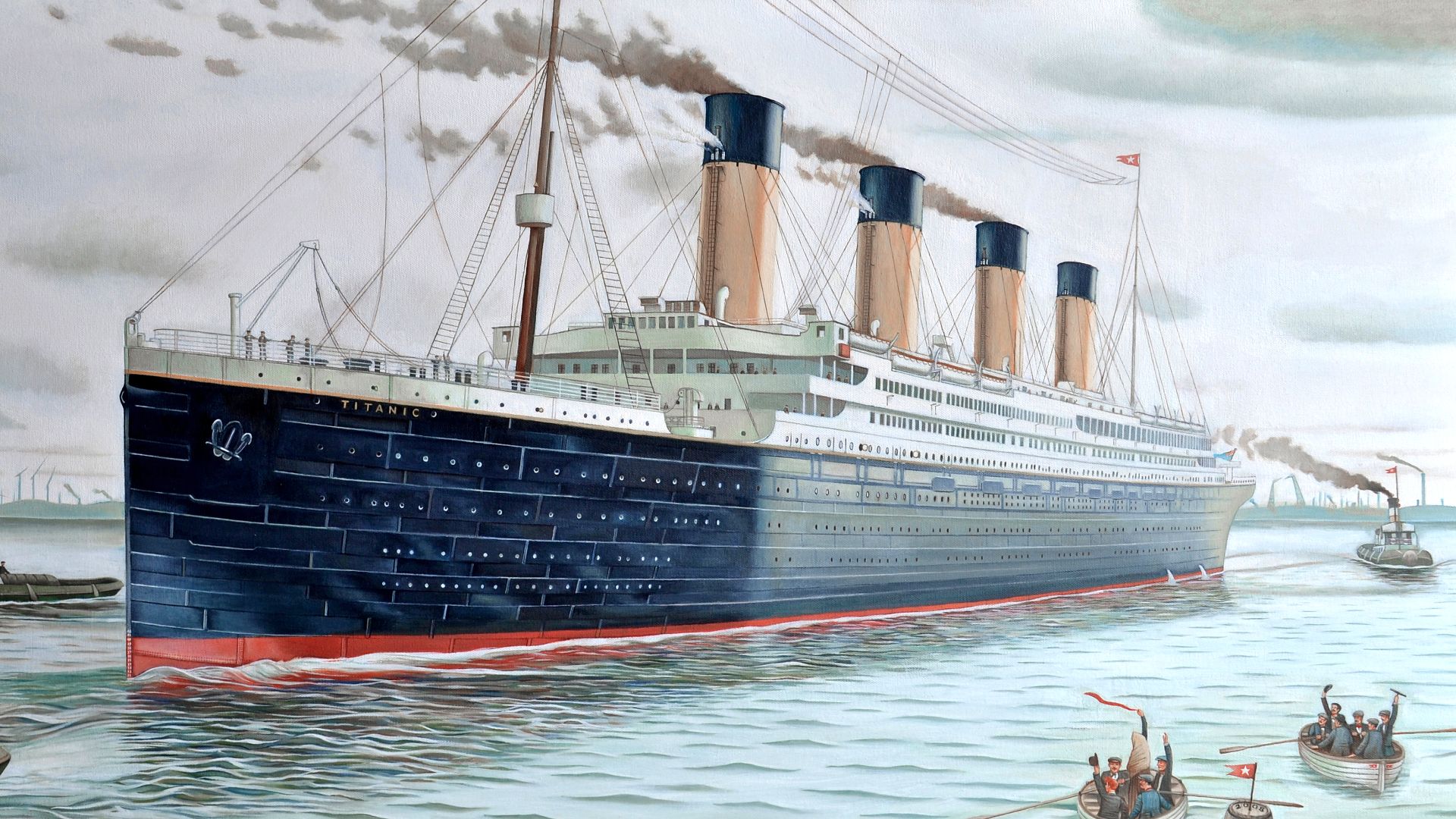 File:Sea Trials of RMS Titanic, 2nd of April 1912.jpg