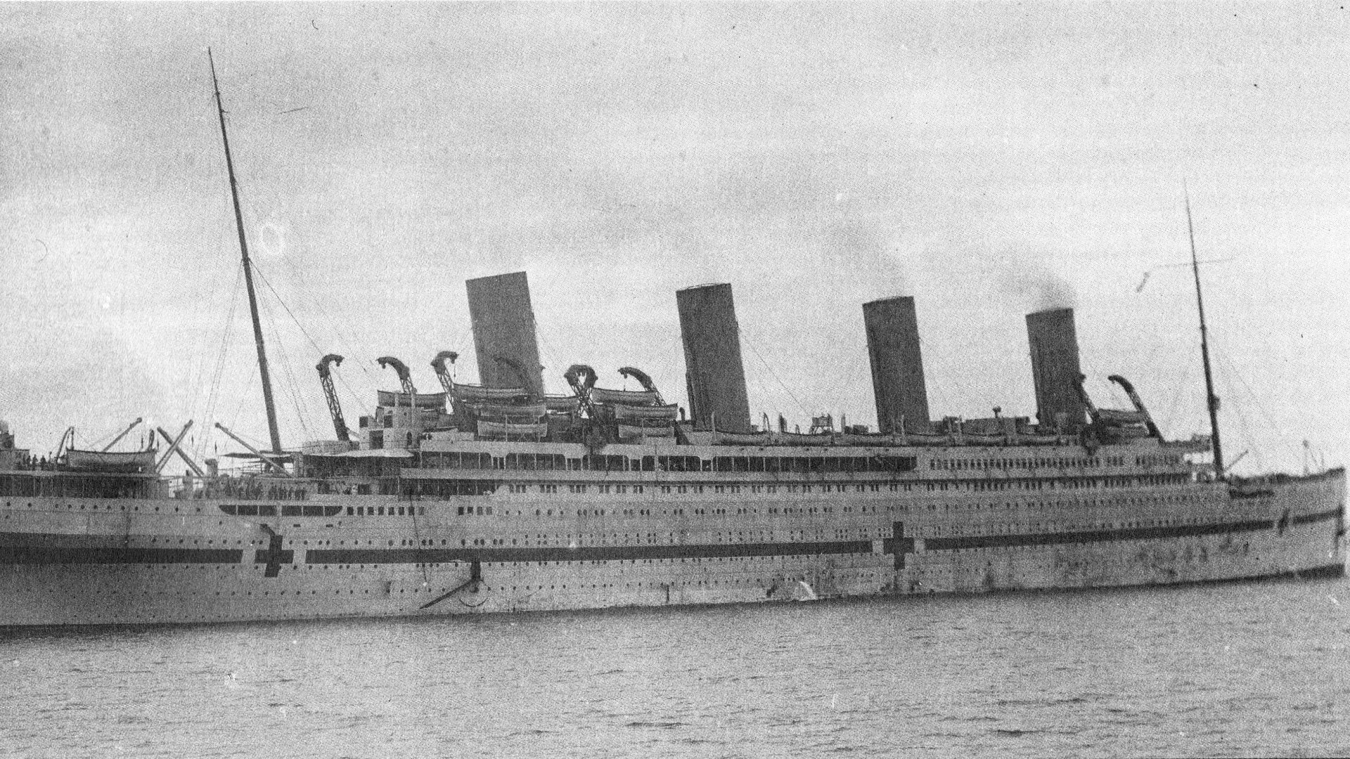 File:Hmhs britannic departing from moudros to great britain.jpg