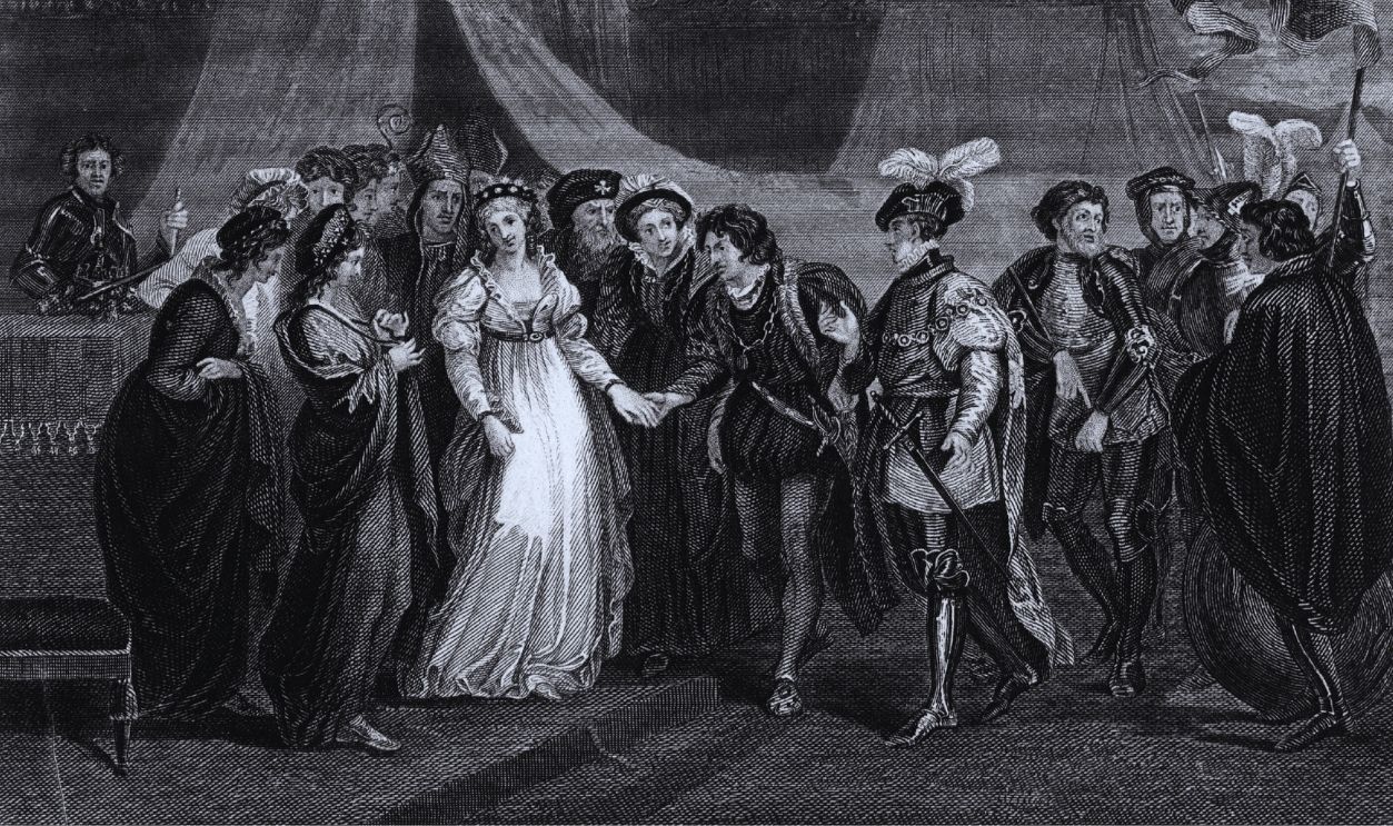 Gettyimages - 51245251, Wife Of Henry V Circa 1420, Catherine of Valois, (1401 - 1437), queen of England, wife of King Henry V, whom she married in 1420, at Troyes.