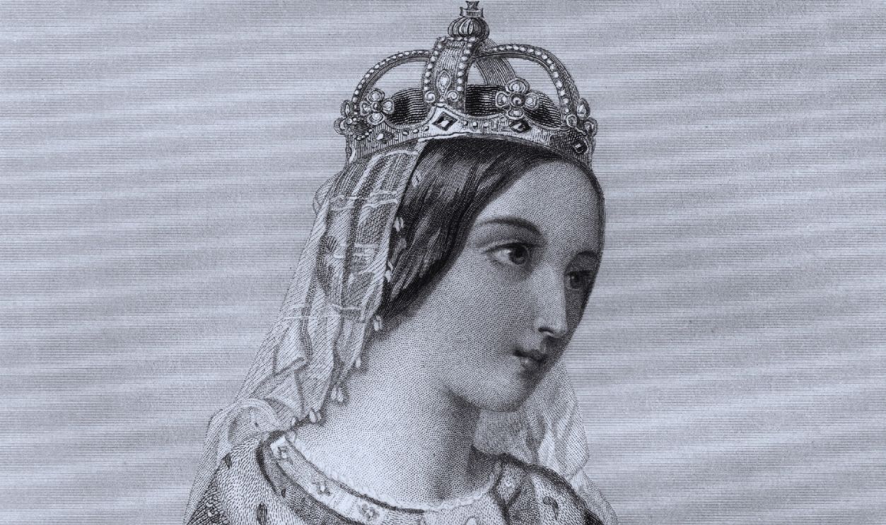 Gettyimages - 51245249, Catherine Of Valois Circa 1420, Catherine of Valois, (1401 - 1437), queen of England, wife of King Henry V, whom she married in 1420 at Troyes.