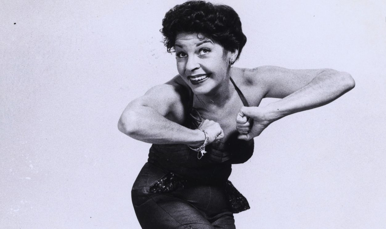 Gettyimages - 923045486, Martha Raye Dances View of American comedienne and actress Martha Raye (1916 - 1994) as she dances the Charleston against a white background, twentieth century.