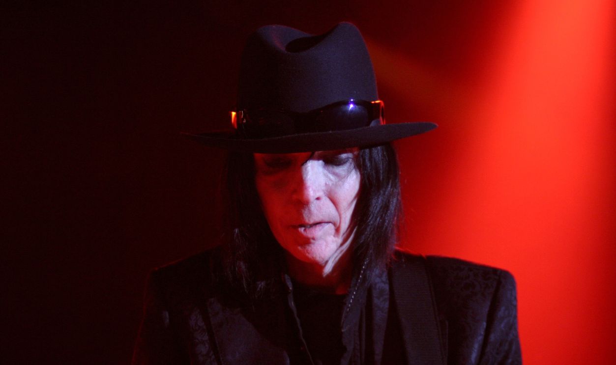 Mick Mars of Motley Crue performs during their show at the Hollywood Palladium in Hollywood,CA