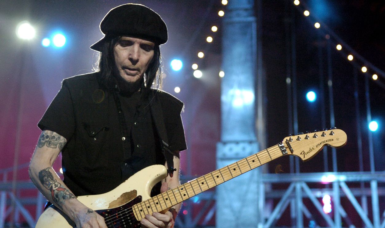 Mick Mars of Motley Crue during Spike TV's 2nd Annual Video Game Awards 2004 Airing on Spike TV Live Tuesday, 9pm Eastern Standard Time -Rehearsals at Barker Hanger in Santa Monica, California, United States.