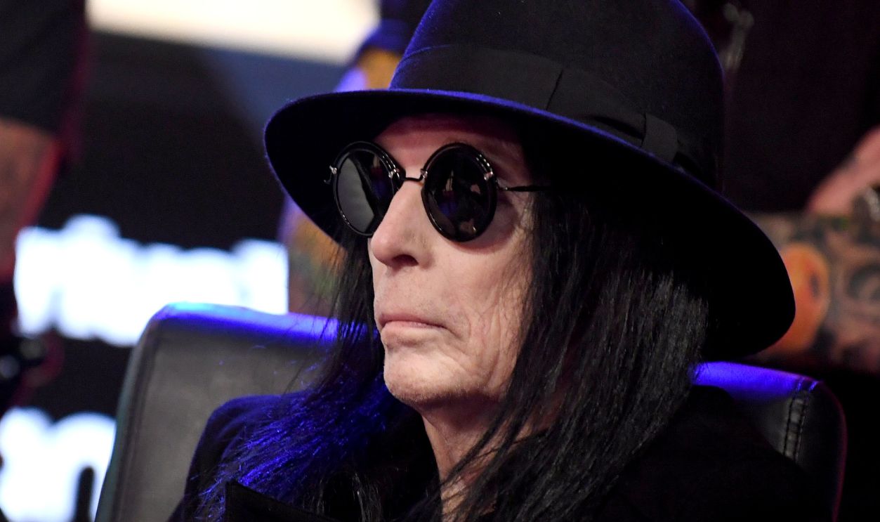 Mick Mars appears onstage at a press conference with Mötley Crüe, Def Leppard and Poison announcing their 2020 Stadium Tour on December 04, 2019 in Hollywood, California.