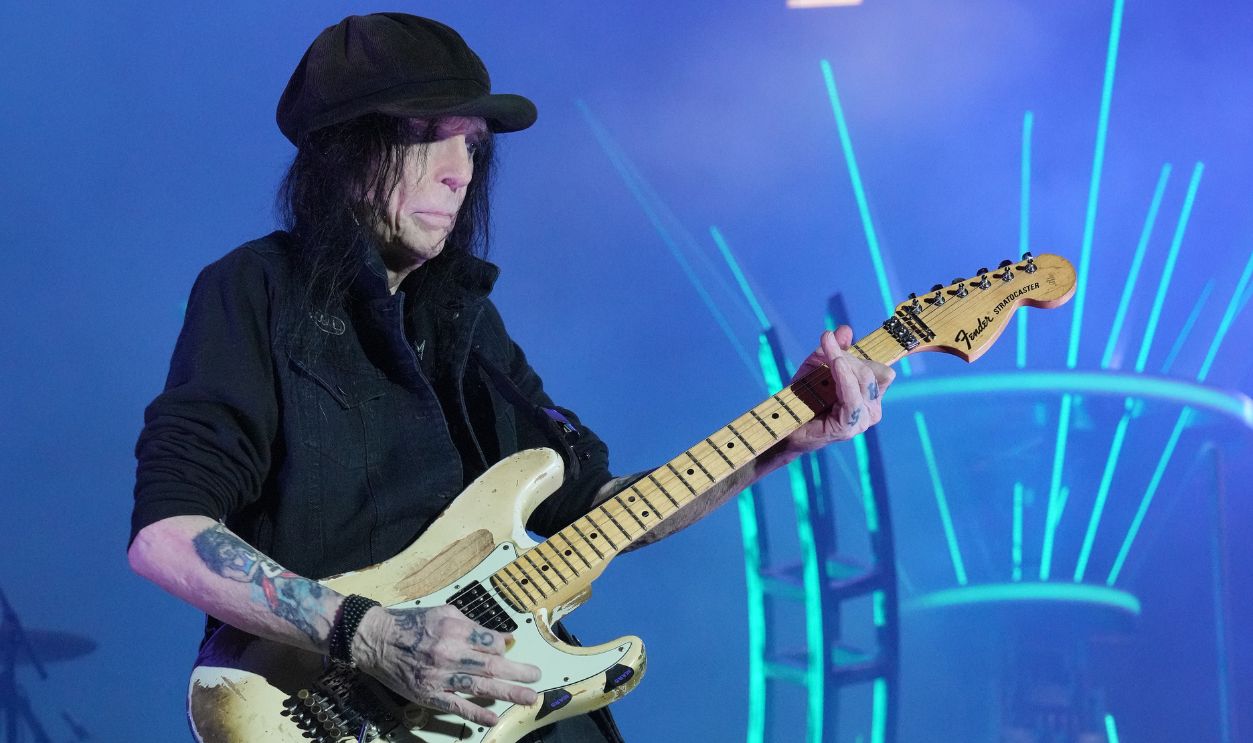 Mick Mars of Motley Crue performs onstage during The Stadium Tour at Nationals Park on June 22, 2022 in Washington, DC.