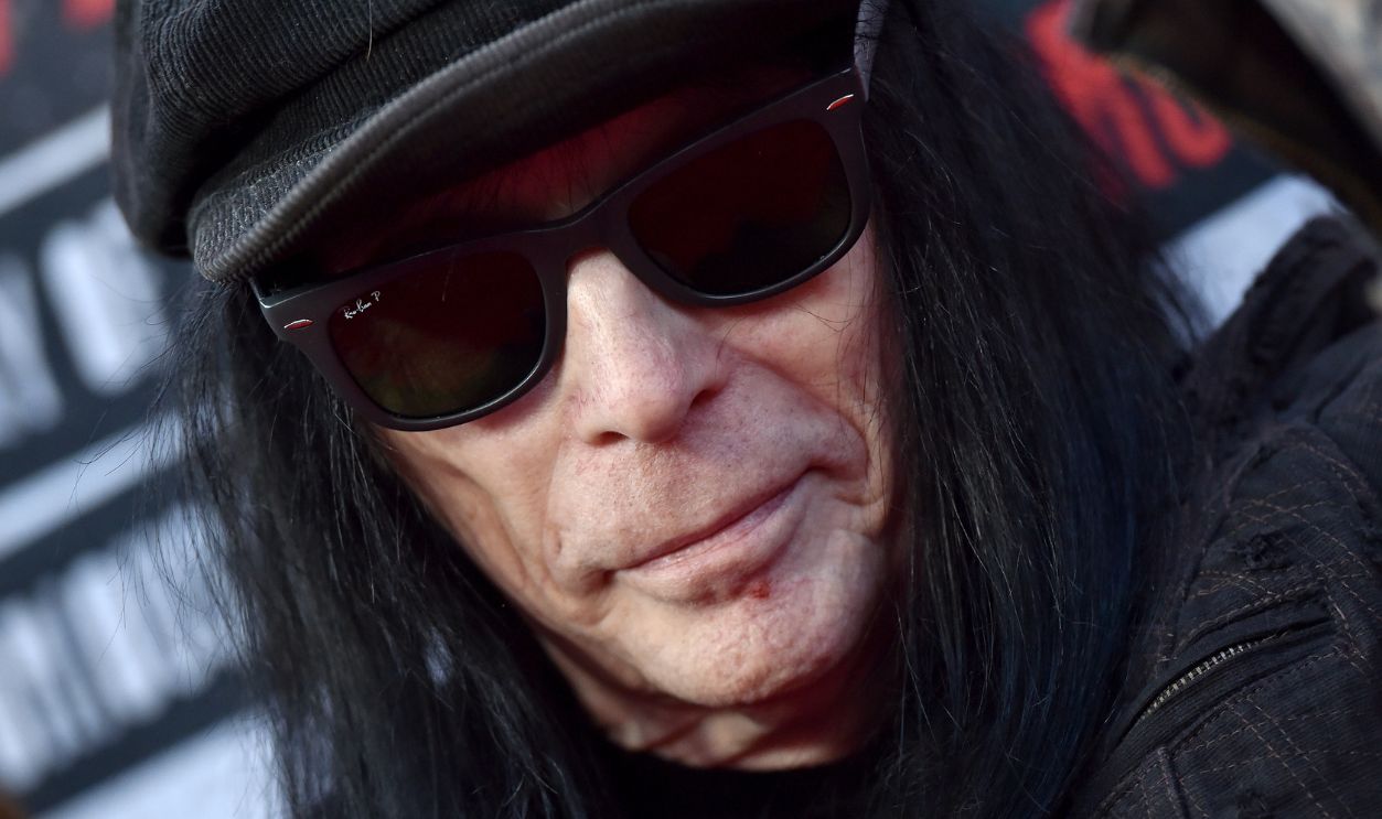 Mick Mars arrives at the premiere of Netflix's The Dirt at ArcLight Hollywood on March 18, 2019 in Hollywood, California.