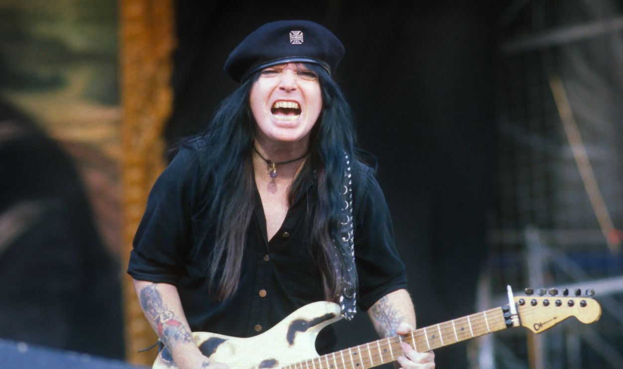 Motley Crue, Mick Mars, Monsters of Rock, Hasselt, Belgium, 30th August 1991.