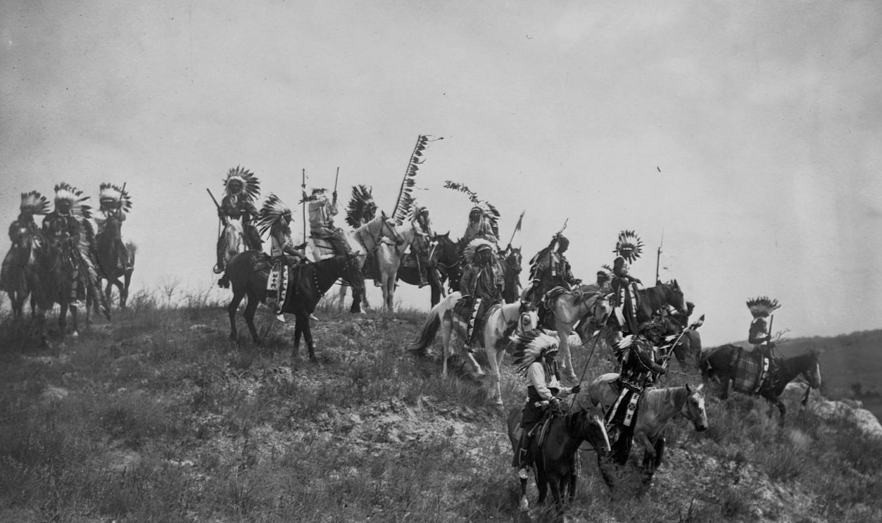 Oglala War-Party by Edward S. Curtis