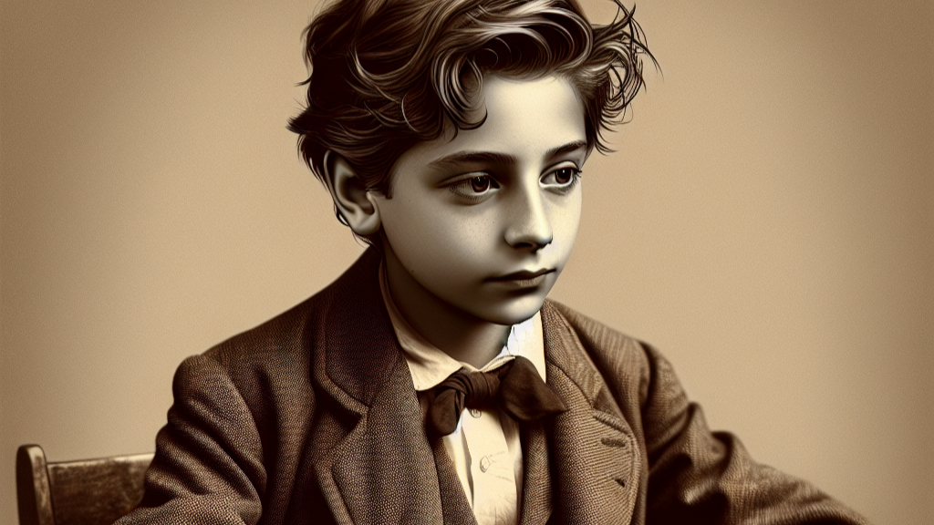 School boy in school