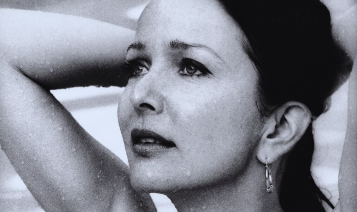 Gettyimages - 2199406707, Brooke Hayward At La Costa Spa View of American actor Brooke Hayward, dressed in a semi-transparent swimsuit with her hands behind her head, as she stands in a pool at la Costa Spa, Carlsbad, California, 1977.