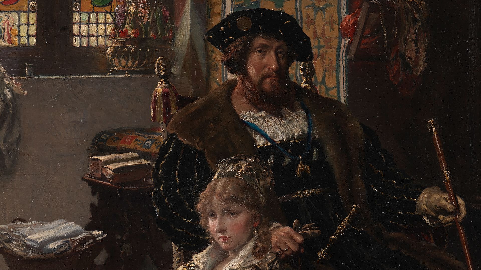File:Vilhelm Rosenstand, Christian II og Dyveke, 1885, kms7962, Statens Museum for Kunst.jpg
