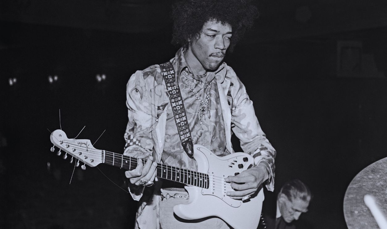 Gettyimages - 1224575045, Jimi Hendrix Experience American guitarist, composer and singer Jimi Hendrix doing the soundcheck before performing at Saville Theatre in London, United Kingdom 1967.