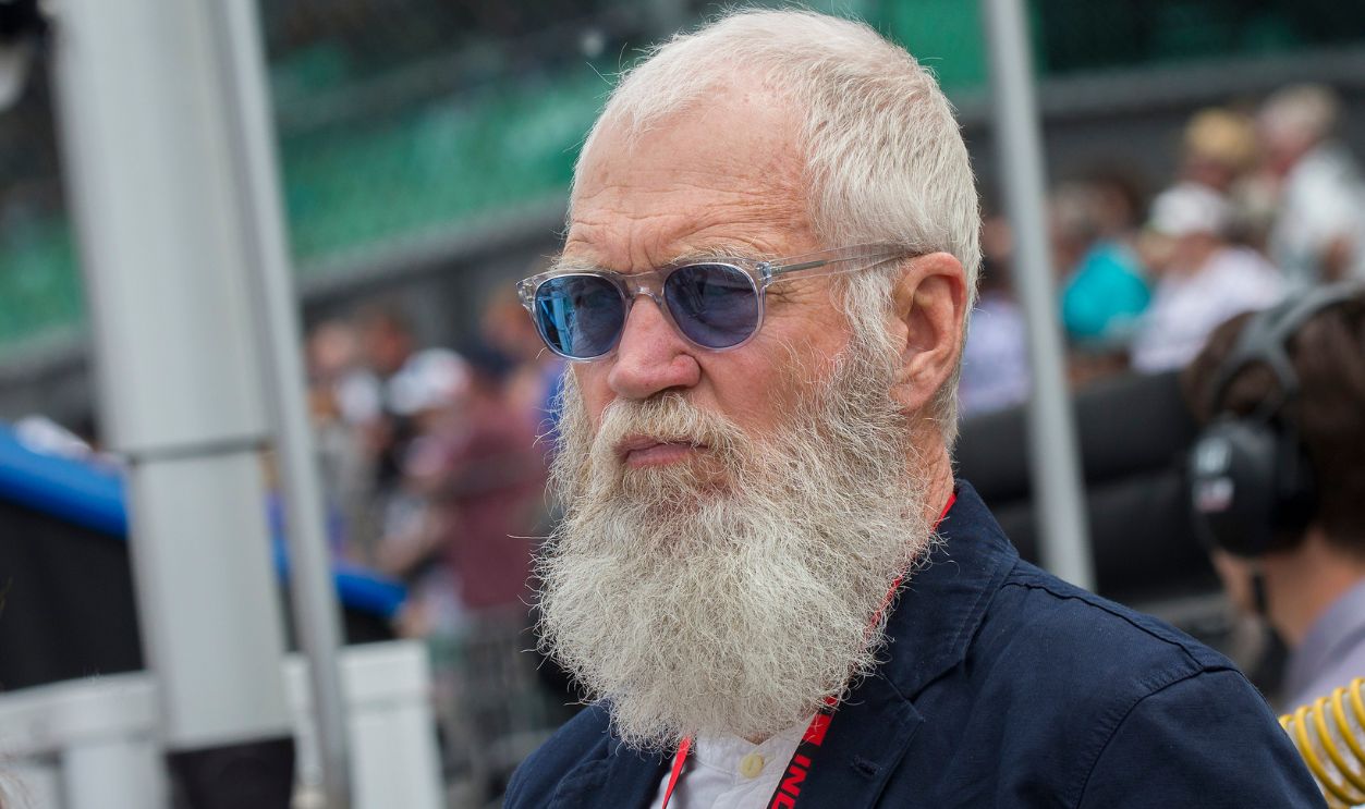Team owner and Indiana native David Letterman on pit road prior to the NTT IndyCar Series 103rd running of the Indianapolis 500 on May 26, 2019, in Indianapolis, IN.
