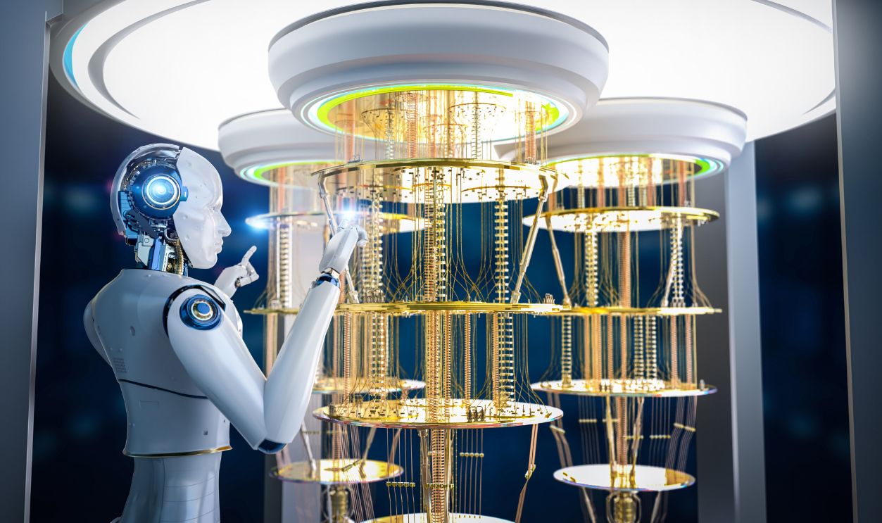 Quantum machine learning technology with 3d rendering cognitive humanoid robot drive quantum machine and algorithms