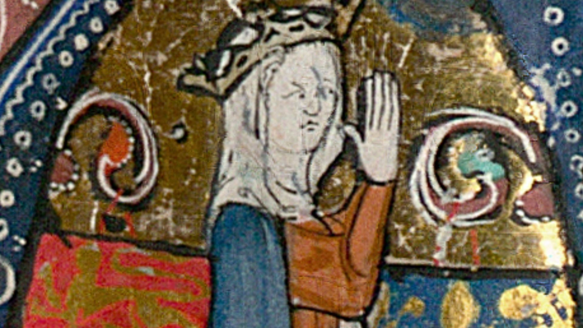 File:La reine en prière, entourée des armes de France et d'Angleterre.png