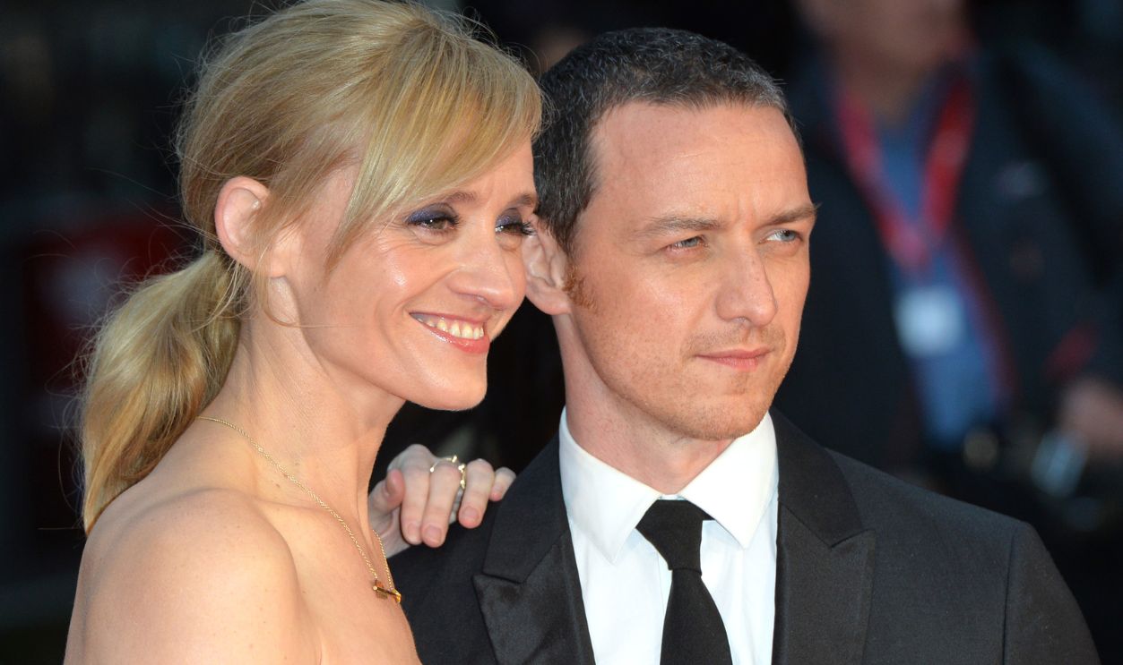 Anne-Marie Duff and James McAvoy attend a screening of 'Suffragette' on the opening night of the BFI London Film Festival at Odeon Leicester Square on October 7, 2015 in London, England.