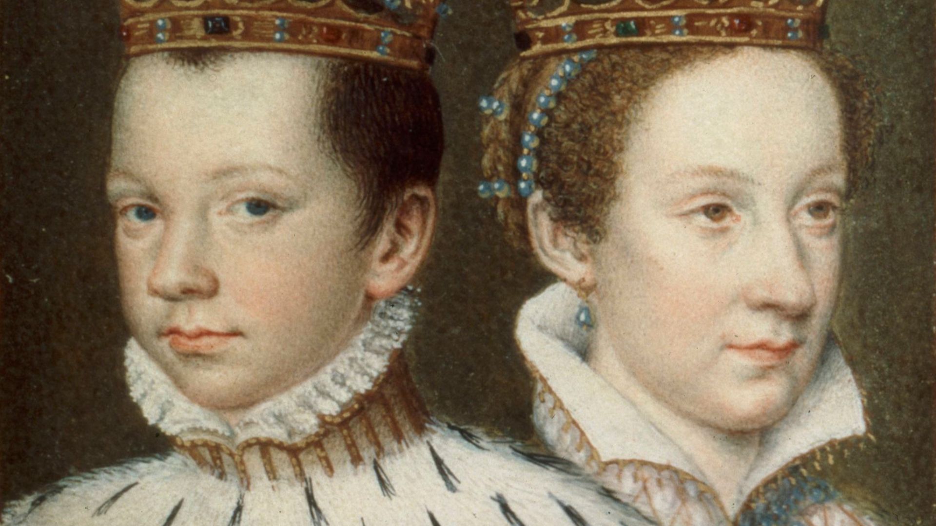 File:BnF, NAL 83, folio 154 v - Francis II and Mary, Queen of Scots (cropped).jpg