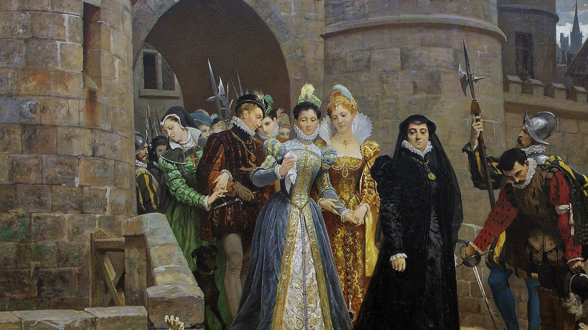 File:Montferrand (Puy-de-Dôme) - Musée Roger-Quilliot - La Saint Barthélémy ou Un matin devant la porte du Louvre, 1880 (Debat-Ponsan).jpg