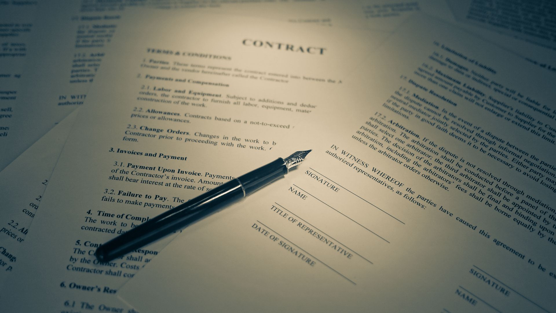 File:Legal Contract & Signature - Warm Tones.jpg