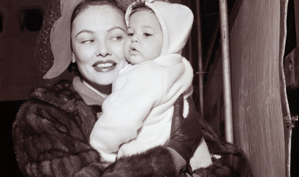Actress Gene Tierney and her Daughter Christine