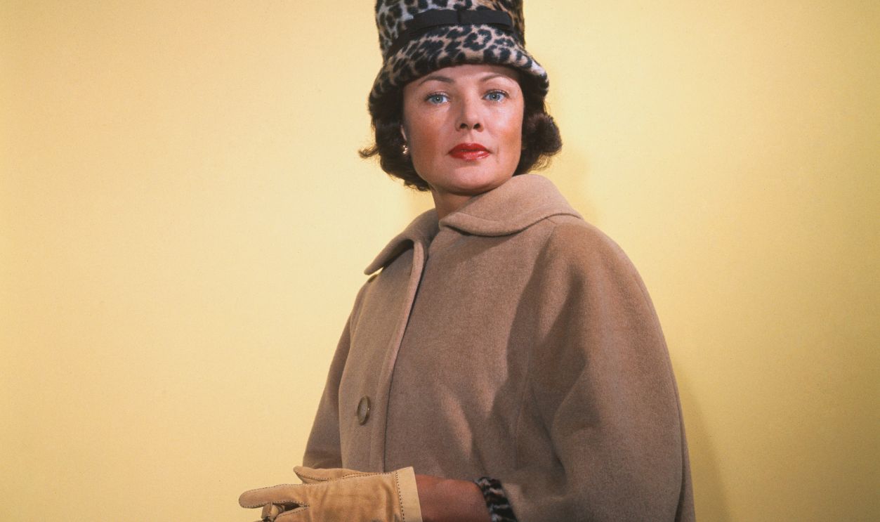 Actress Gene Tierney Poised Matching Ensembles