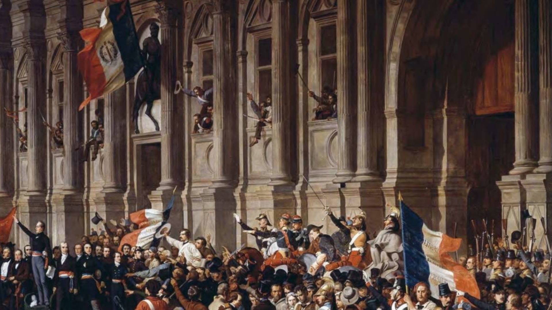 File:Lamartine in front of the Town Hall of Paris rejects the red flag on 25 February 1848.jpg