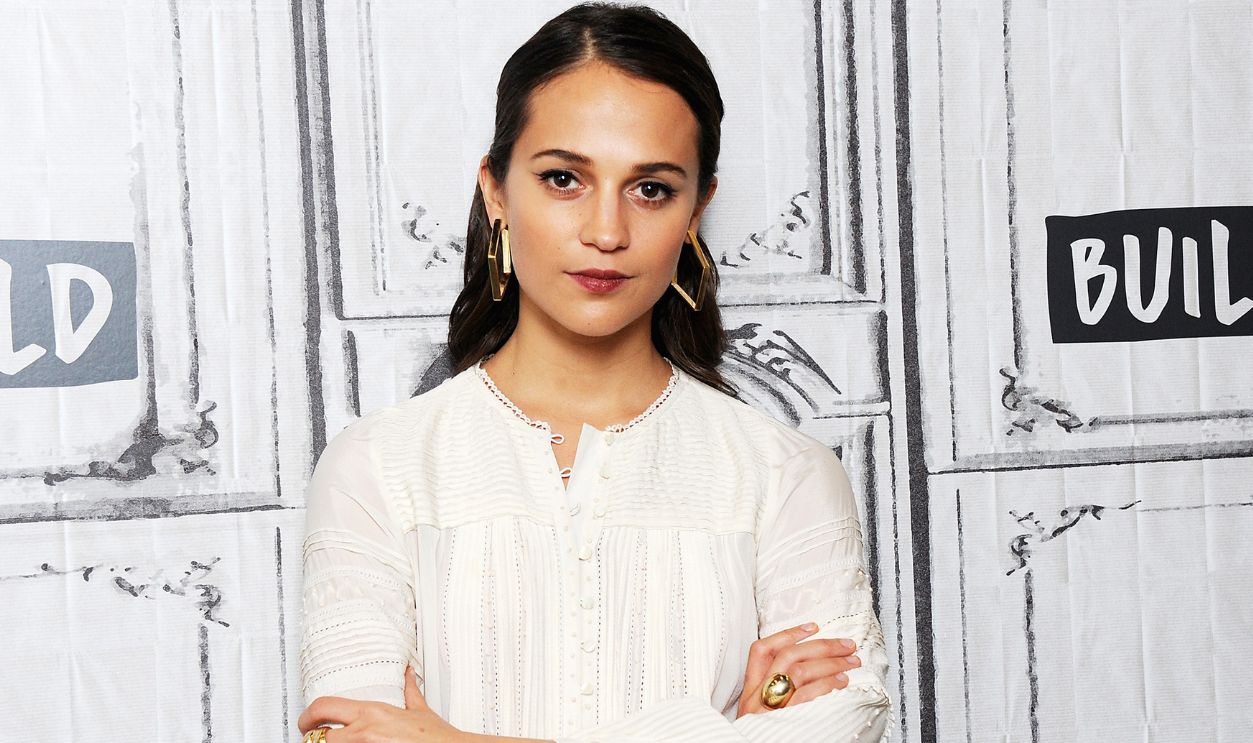 Actress Alicia Vikander visits Build Series to discuss the film 'Tomb Raider' at Build Studio on March 14, 2018 in New York City.