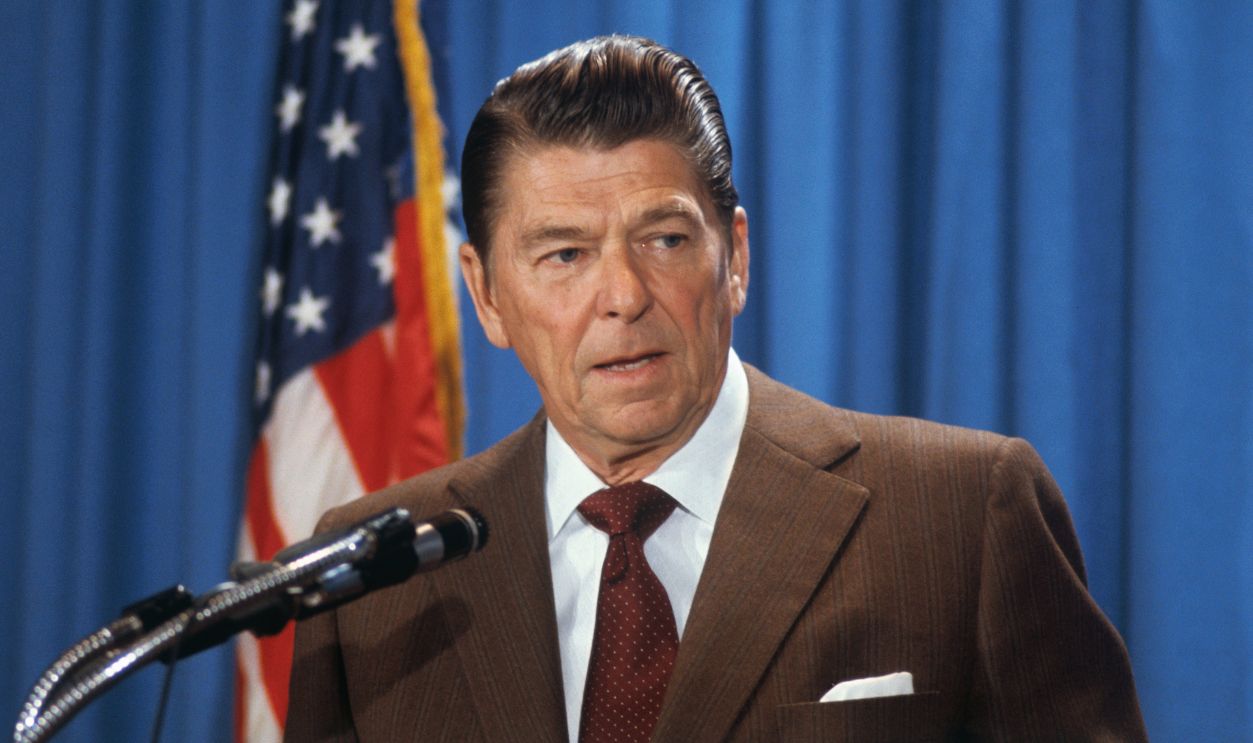 Ronald Reagan, Republican candidate for the presidency.