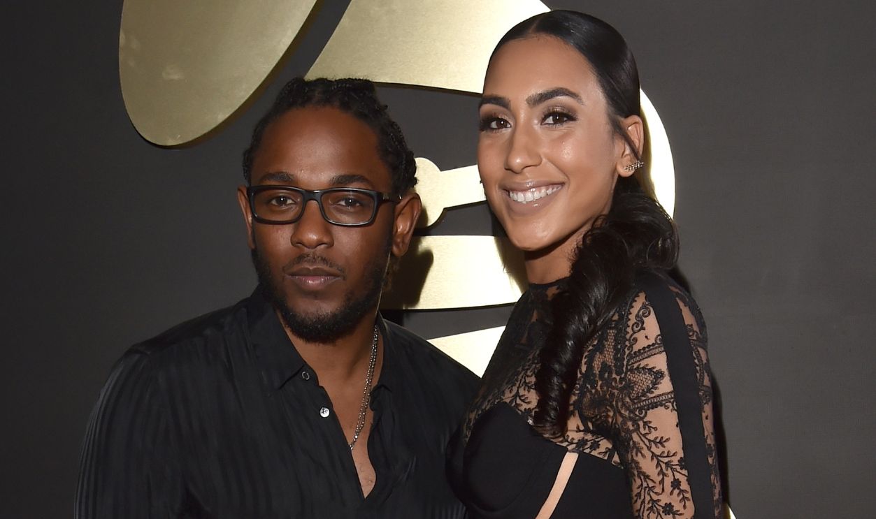 Recording artist Kendrick Lamar and Whitney Alford attends The 58th GRAMMY Awards at Staples Center on February 15, 2016 in Los Angeles, California.