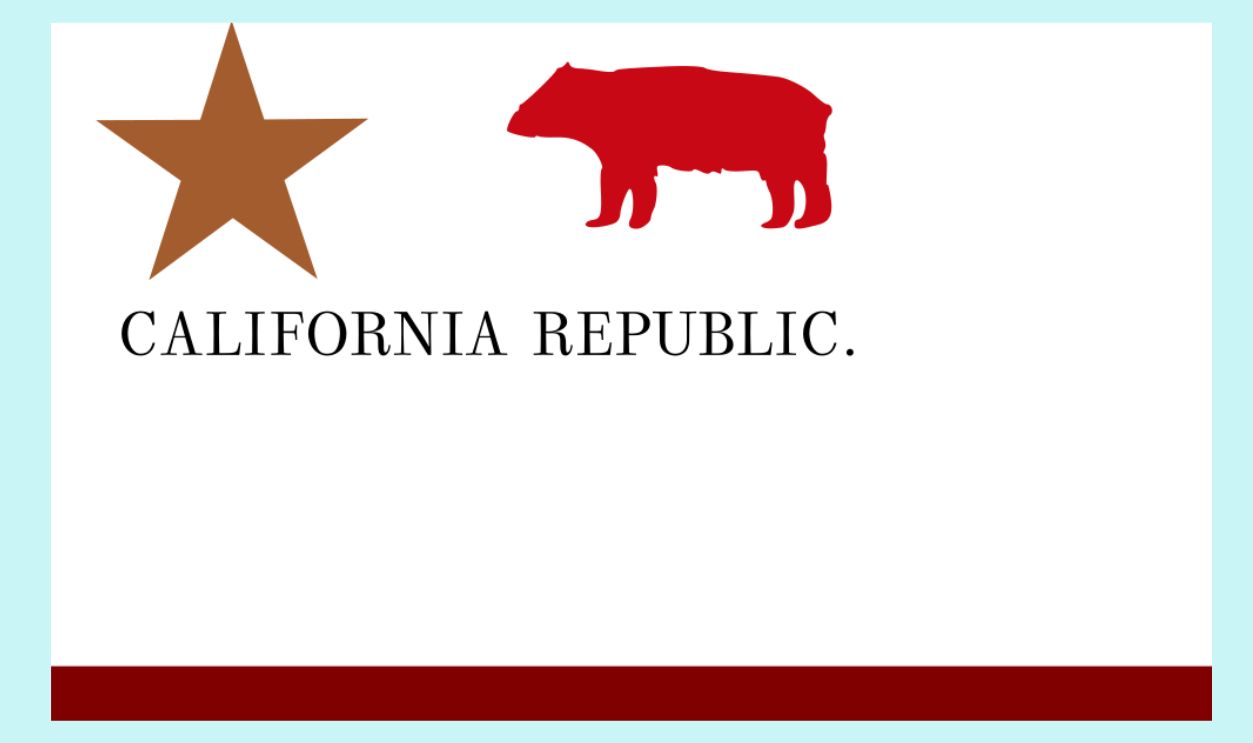 California Republic original flag 1846