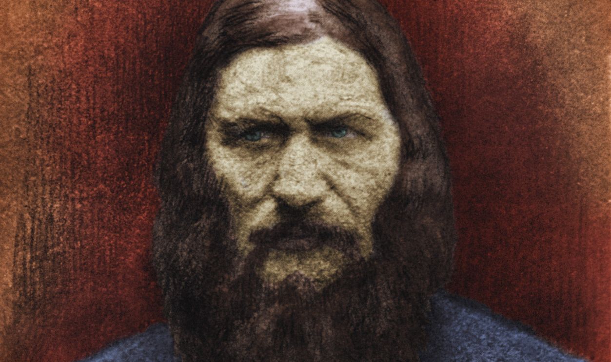 GettyImages - 691246179, GRIGORIJ RASPUTIN Rasputin (Grigorij Efimovich nových, 1871-1916) portrait rare photo with manual retouching (colored version); was made shortly before his assassination, which occurred on December 30, 1916. The Empress had him buried solemnly in Tsarskoye Selo where, after the February 1917 revolution, the corpse was dug up from the crowd and burned. Photograph, Russia, December 18, 1916.