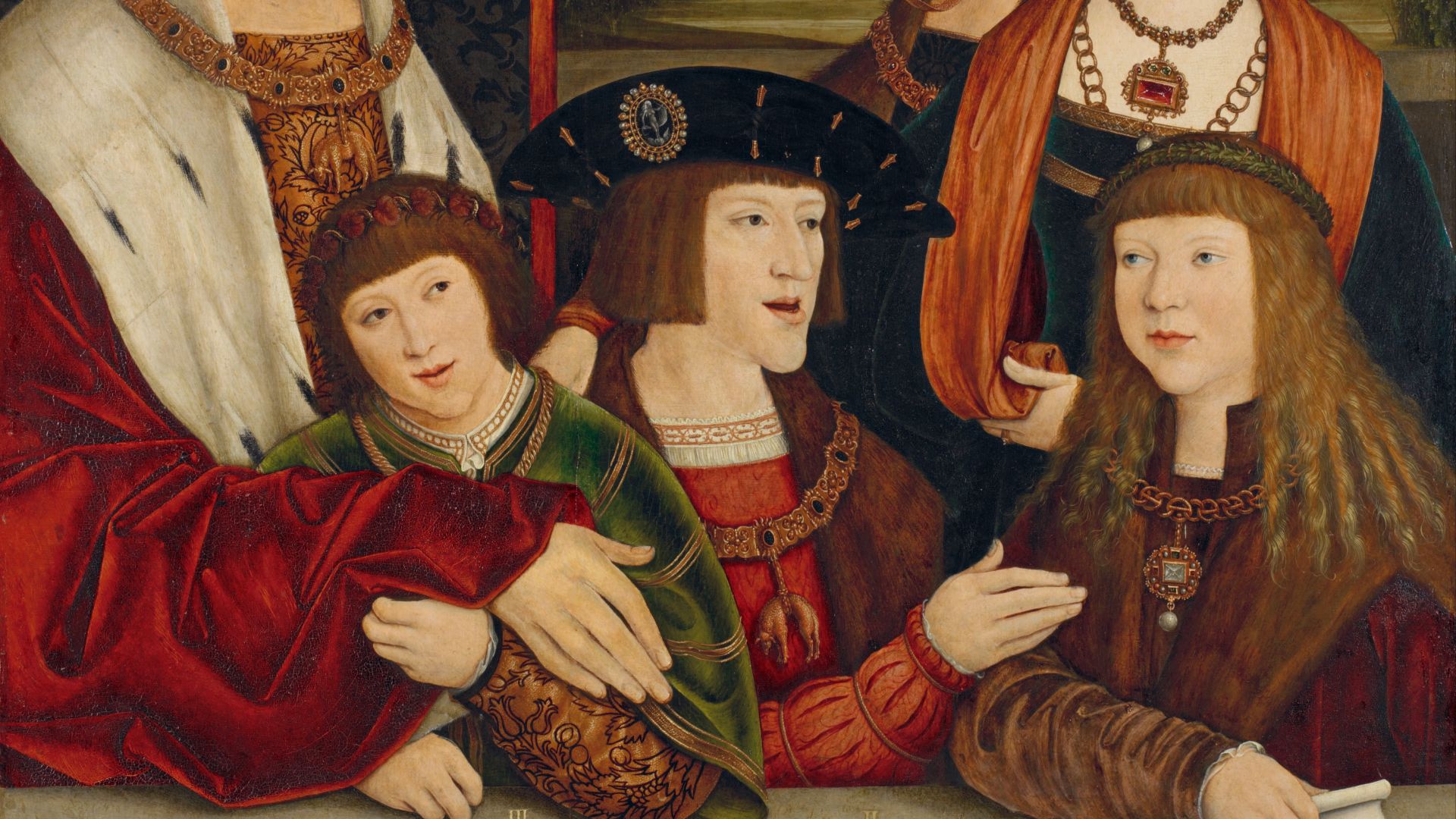 File:Bernhard Strigel - Emperor Maximilian I with His Family - Google Art Project.jpg