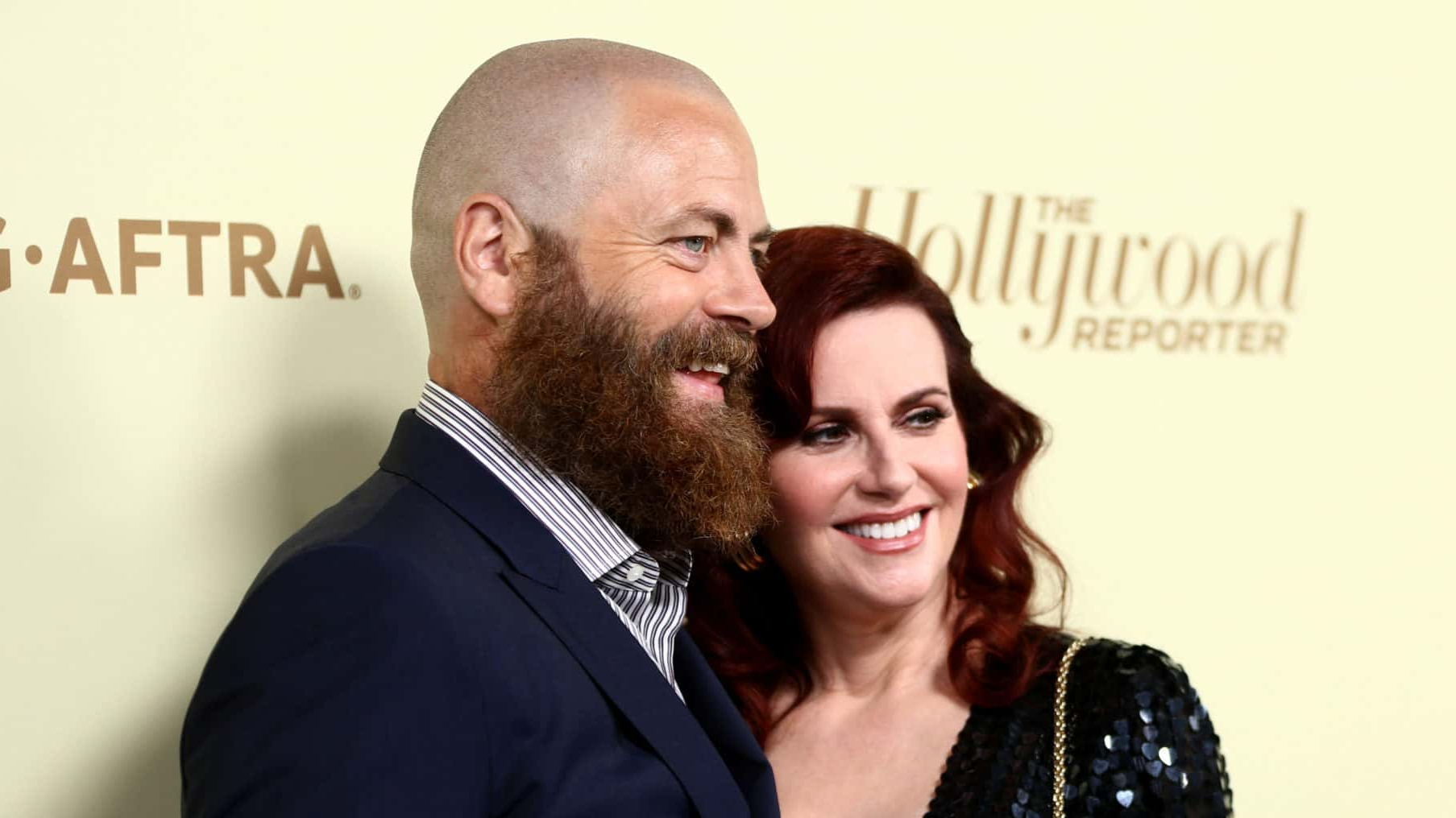 Liz Hurley and Hugh Grant arrive at the London premiere of the film 'Notting Hill' April 17, 1999.