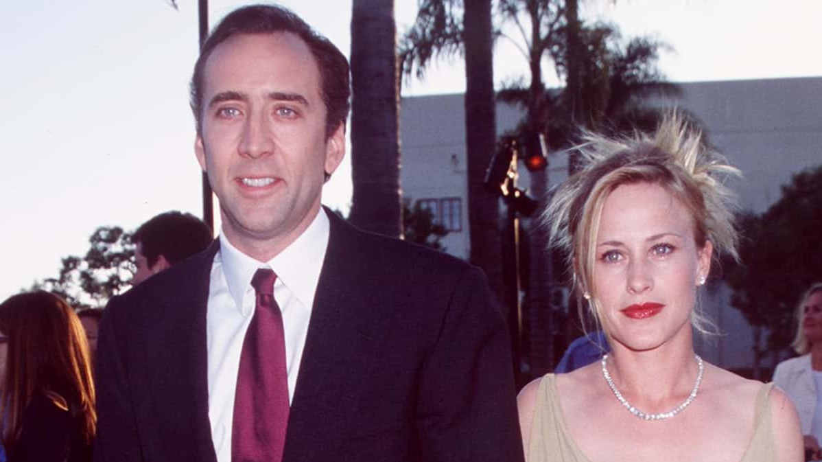 7/30/98 Hollywood, CA. Nicolas Cage and Patricia Arquette at the premiere of "Snake Eyes."