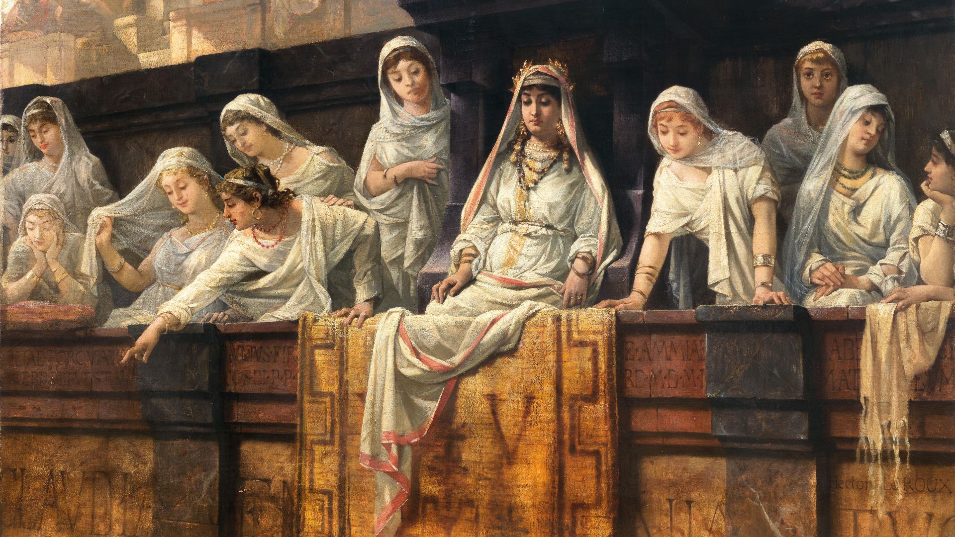 File:Louis Hector Leroux - Vestal virgins at the Roman Colosseum.jpg