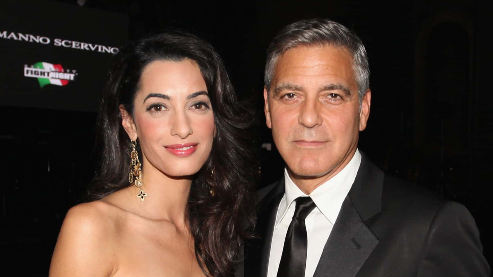 FLORENCE, ITALY - SEPTEMBER 07: Amal Alamuddin and George Clooney attend the Celebrity Fight Night In Italy Benefitting The Andrea Bocelli Foundation and The Muhammad Ali Parkinson Center Gala on September 7, 2014 in Florence, Italy.